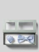 Roy Robson Fliege aus Seide im Set mit Einstecktuch in Hellblau, Größe...