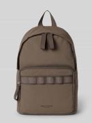 Marc O'Polo Rucksack mit Label Print in Dunkelbraun, Größe 1