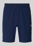 SERGIO TACCHINI Shorts mit Logo-Print Modell 'GOCCIA' in Dunkelblau, G...