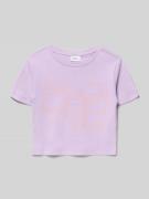 s.Oliver RED LABEL Regular Fit T-Shirt aus reiner Baumwolle in Lavende...