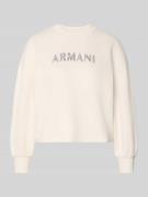 ARMANI EXCHANGE Sweatshirt mit Logo-Print und Rundhalsausschnitt in Of...