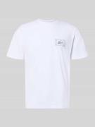 BLKVIS Regular Fit T-Shirt mit Logo-Print in Weiss, Größe M