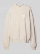 Karo Kauer Sweatshirt mit rückseitigem Statement-Print Modell 'No Hust...