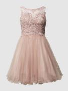 Laona Cocktailkleid mit Stickereien in Mauve, Größe XS