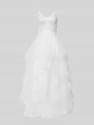 Luxuar Brautkleid mit Details mit voluminösen Rockvolants in Offwhite,...