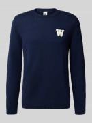 Wood Wood Strickpullover mit Stitching und Rundhalsausschnitt Modell '...