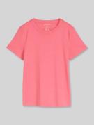 Tom Tailor Regular Fit T-Shirt aus reiner Baumwolle in Pink, Größe L