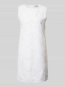 EMME Minikleid mit Karree-Ausschnitt in Weiss, Größe 34