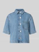 Marc O'Polo Regular Fit Jeansbluse aus Lyocell-Mix mit Leinen und Baum...