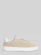 Tommy Hilfiger Sneaker mit Logo Detail aus echtem Leder in Beige, Größ...