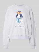 Polo Ralph Lauren Regular Fit Sweatpullover mit Polo Bear Print in Hel...