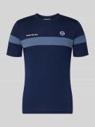 SERGIO TACCHINI Regular Fit T-Shirt mit Logo-Print Modell 'Leone' in D...