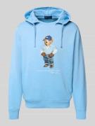 Polo Ralph Lauren Regular Fit Hoodie aus Baumwoll-Mix in Jeansblau, Gr...