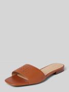 Lauren Ralph Lauren Slides mit Label-Stitching Modell 'EVERLEY' in Cog...