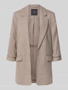 Vero Moda Regular Fit Longblazer mit 3/4-Arm Modell 'FRIDA' in Taupe M...