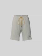 RHUDE Sweatshorts aus Baumwoll-Mix in Mittelgrau, Größe L
