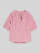 Tom Tailor Regular Fit Bluse aus reiner Baumwolle in Pink, Größe 34
