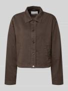 Marc O'Polo Oversized Hemdjacke aus Baumwoll-Lyocell-Leinen-Mix in Mit...