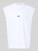 Hugo Blue Relaxed Fit Tank Top aus reiner Baumwolle Modell 'NAVERTZ' i...