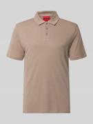 HUGO Slim Fit Poloshirt aus Lyocell-Leinen-Mix Modell 'DULINEN' in Hel...