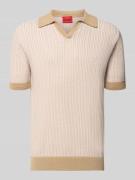 HUGO Regular Fit Poloshirt aus Baumwoll-Leinen-Mix Modell 'SEEROY' in ...