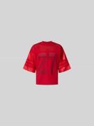 RHUDE Relaxed Fit T-Shirt mit 3/4-Ärmel in Rot, Größe S
