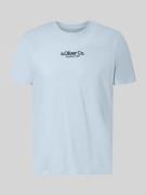 s.Oliver RED LABEL Regular Fit T-Shirt aus reiner Baumwolle in Hellbla...