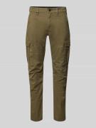 s.Oliver RED LABEL Regular Fit Cargohose aus Baumwoll-Mix in Dunkelgru...
