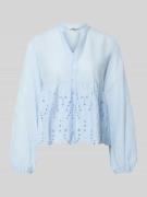 Only Regular Fit Bluse aus reiner Baumwolle Modell 'DEWINA' in Hellbla...