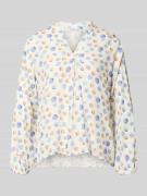 ZABAIONE Regular Fit Bluse aus reiner Viskose Modell 'Josy' in Hellbla...