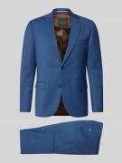 bugatti Regular Fit Anzug mit 2-Knopf-Sakko in Blau, Größe 24