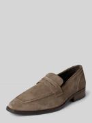 PS Poelman Loafers aus Leder Modell 'Gerry' in Taupe, Größe 41