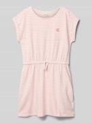 Calvin Klein Jeans Tailliertes Freizeitkleid aus Baumwoll-Mix in Rosa,...