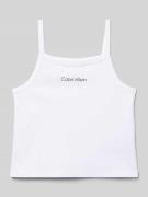 Calvin Klein Jeans Regular Fit Trägertop aus Viskose-Mix Modell 'PUNTO...