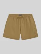 Tommy Hilfiger Regular Fit Badehose mit Logo Stitching in Khaki, Größe...