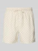 Calvin Klein Underwear Regular Fit Badeshorts mit Tunnelzug in Beige, ...
