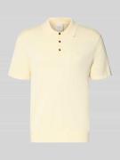 CK Calvin Klein Regular Fit Poloshirt aus reiner Baumwolle in Hellgelb...