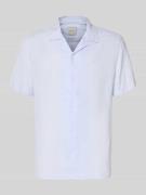 CK Calvin Klein Regular Fit Freizeithemd aus Leinen-Lyocell-Mix in Sky...