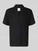 CK Calvin Klein Regular Fit Freizeithemd aus Leinen-Lyocell-Mix in Bla...