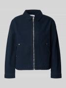 REVIEW Regular Fit Übergangsjacke in Denim-Optik in Marine, Größe L