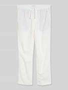 Tom Tailor Denim Regular Fit Hose aus Viskose-Leinen-Mix in Weiss, Grö...