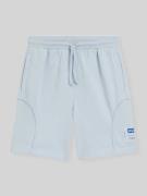 Hugo Blue Regular Fit Sweatshorts aus Baumwoll-Mix Modell 'NURAZORT' i...
