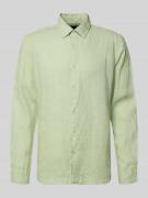 MCNEAL Leinenhemd mit Kentkragen in Mint, Größe L