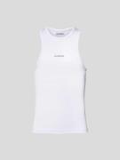 HAN Kjobenhavn Tanktop mit Label-Print in Weiss, Größe 46