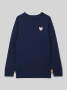 Steiff Strickpullover mit Kaschmir-Anteil in Marine, Größe 104