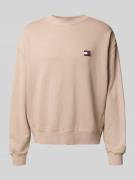 Tommy Jeans Regular Fit Sweatshirt aus reiner Baumwolle in Beige, Größ...