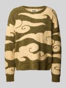 WOODBIRD Strickpullover mit gerippten Abschlüssen Modell 'Kurt' in Kha...