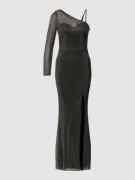 Hey Kyla Abendkleid mit Ziersteinbesatz in semitransparentem Look in B...