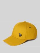 PAUL SMITH Basecap mit Motiv-Stitching Modell 'ZEBRA' in GELB, Größe 1
