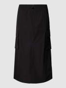 Tommy Jeans Midirock mit Cargotaschen in Black, Größe XS